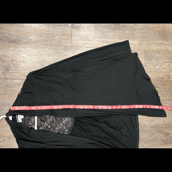 EUC black Dante Malan open front cardigan with lace - Picture 4 of 6